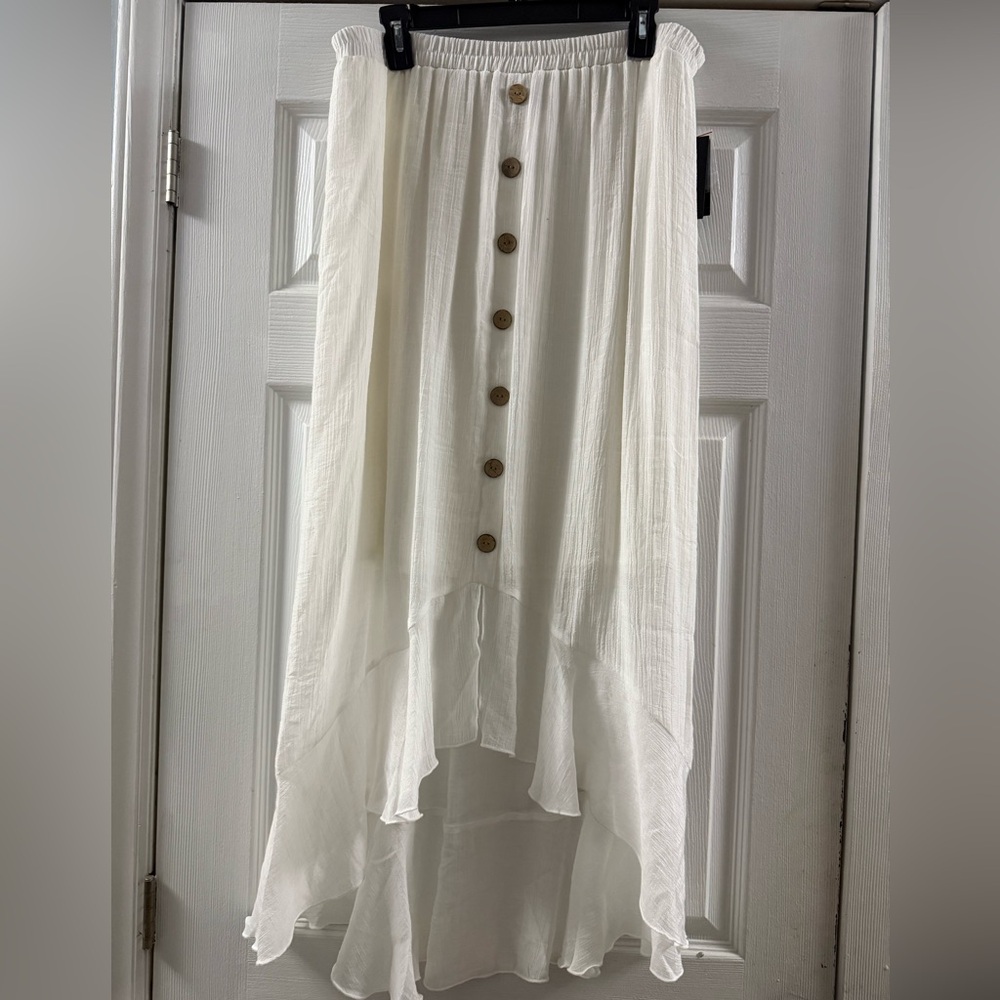 🆕 ALYX White High Low Skirt Size XL